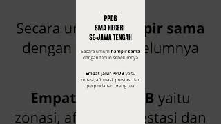 PPDB SMA Negeri Se-Jawa Tengah #guru #ppdb #sma #jawatengah #sekolah #muridbaru #siswabaru #kebumen