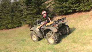 First time driving a four wheeler