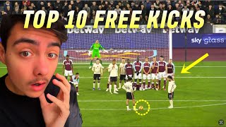 TOP 10 FREE KICK GOALS OF ALL TIME!!!