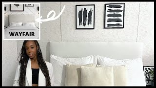 CARDBOARD BOX HEADBOARD DIY how to make your own easy and cheap DIY HEADBOARD out of CARDBOARD BOXES