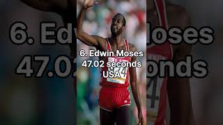 Top 10 Men's 400 Meters Hurdles Records in the World