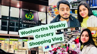 අපිට සතියකට අවශ්‍ය Groceries☺️|Price අඩුවට බඩු හොයාගන්නේ කොහොමද?😋|Couple Grocery Shopping Vlog🇦🇺|