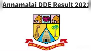 PG/UG DDE Result-MAY/2021 Annamalai University