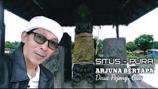 Situs Pertapaan Arjuna di tengah pematang sawah