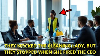 They Mocked The Cleaning Lady, But They Stopped When She Fired The CEO