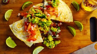 QUESADILLAS with SALSA & GUACAMOLE | Quick & Easy!