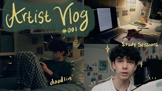 i started college...again ☆ artist vlog ep. 3