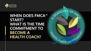 When does FMCA start? What is the time commitment to become a Health Coach?