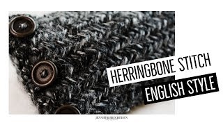 Herringbone Stitch English Style Knitting