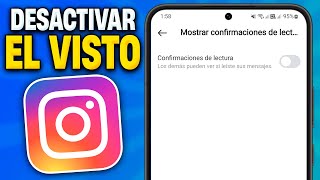 Cómo DESACTIVAR el VISTO en INSTAGRAM (2024) Desactivar Confirmación de Lectura