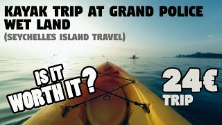 KAYAKING trip at Grand police wet land,  Seychelles island (white-sands tour guides)