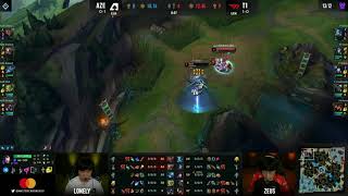 Faker's Ahri Insane Outplay at MSI !!!!!!! T1 VS AZE