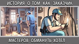 История о том как заказчик хотел обмануть мастеров и что из этого получилось.