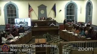 May 1, 2023, Safety Services & Licenses Committee and Special City Council Meeting