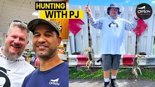 Hunting with PJ... I couldn't believe that shot! 😳