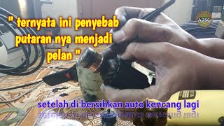 Mesin Potong Kain octa Putaran kurang kencang || cepat panas