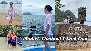 PHUKET, THAILAND TRAVEL VLOG: ISLAND BOAT TOUR | James Bond Island + three others/canoeing!