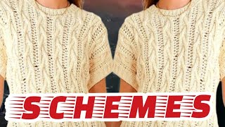 Схемы на улетные жилеты, вязание. Patterns for cool vests, knitting.