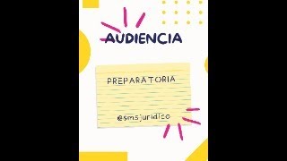 AUDIENCIA PREPARATORIA