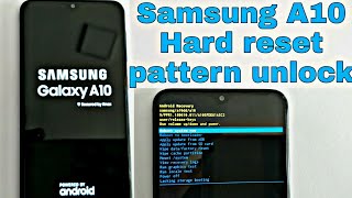 Samsung Galaxy A10 Hard reset pattern unlock