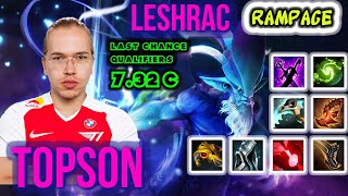 Topson T1 Leshrac Rampage Last Chance Qualifier TI 11