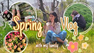 پیکنیک بهاری با خانواده شلوغ من!| 🌬Aesthetic picnic vlog🌸⭐🦋🪄#painting #vlogmusic #spring #vlog