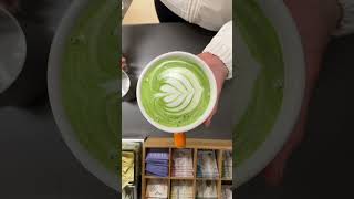 latte art diary #latteart #matcha #matchalatte #latte