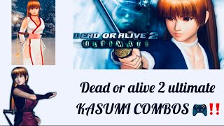 Dead Or Alive 2 Ultimate || Kasumi Combos 2024!!! 🎮‼️