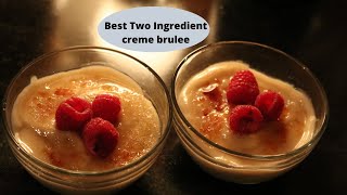 Two Ingredient Creme Brulee You won't believe what happened with the TORCH