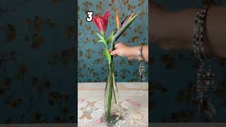 5 Simple Flower Arrangement Ideas In Wine Bottle #shorts