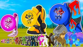 TRANSFORMERS CARTOON NETWORK: Optimus Prime Revenge, Bumblebee, cheetah of unicron Titansaurus