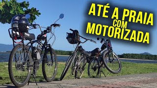 Fomos Até a Praia com a Bike Motorizada!