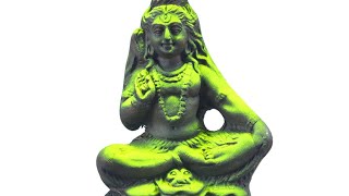 MAYAPURI Lord Shiva Murti Handmade Clay Idols Showcase with Mahadev Statue (4.5 inches)