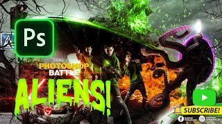 Benny productions Photoshop battles Ep1 ALIENS! (My submission)