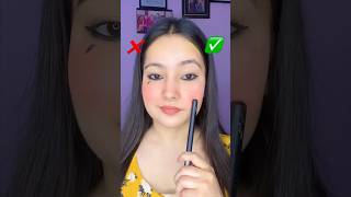 How to remove messed EYELINER  #eyelinerhacks #makeuphacks #eyeliner #makeuphacks #ytshorts #trend