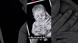 realistic sketch of baby | video link is in the description box👇 #subscribe #sketch