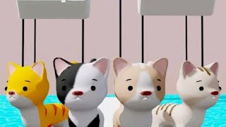 Cat Runner game| Run , jump and collect gold coins racing game