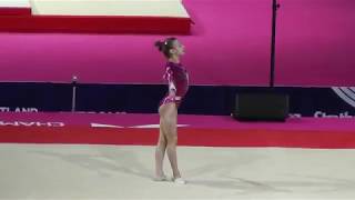 Olga Astafeva / Астафьева Ольга (RUS) - Floor - 2018 European Championships (Junior)