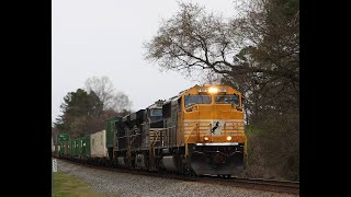 SD70ACC 1801 "Banana Bonnet" Up Front on a Late 211