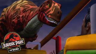 DINO ROLLER COASTER! | Jurassic Park: The Game - Episode 2: The Cavalry