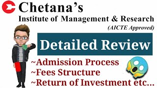 Chetana's Institute of Management & Research Mumbai | Complete Review | Cutoff Low fees Good ROI 🔥