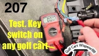 Test key switch on any golf cart.