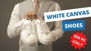 How to Style White Canvas Shoes |  BUDGET WHITE SHOES | How to Wear White Sneakers