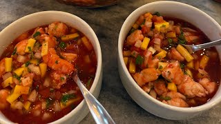 Sorprendo a mi familia con un cóctel de camarones 🍤 que no dejaron nada de lo sabroso que quedó