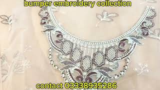 bumper embroidery collection#fashion #unstitch #dress #onlineshopping