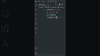 Learn the sum() built-in function in Python in just 1 minute  #python #programming