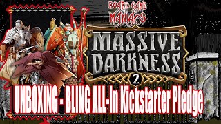 Massive Darkness 2 -  Bling All In Kickstarter Pledge  - Adventure Saturday - BoardGameManiacs