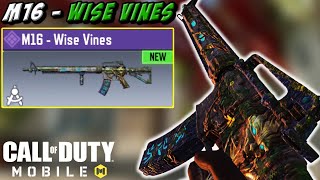 *NEW* M16 WISE VINES BLUEPRINT CAMO GAMEPLAY in COD MOBILE | Season 2 Credit Store Update | CODM