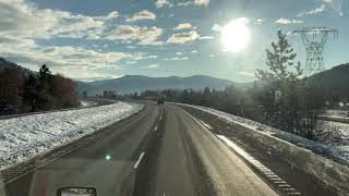 Beautiful Montana in November from the Semi truck