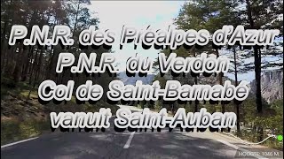 P.N.R. des Préalpes d’Azur P.N.R. du Verdon Col de Saint-Barnabé vanuit Saint-Auban Honda CRF 1000